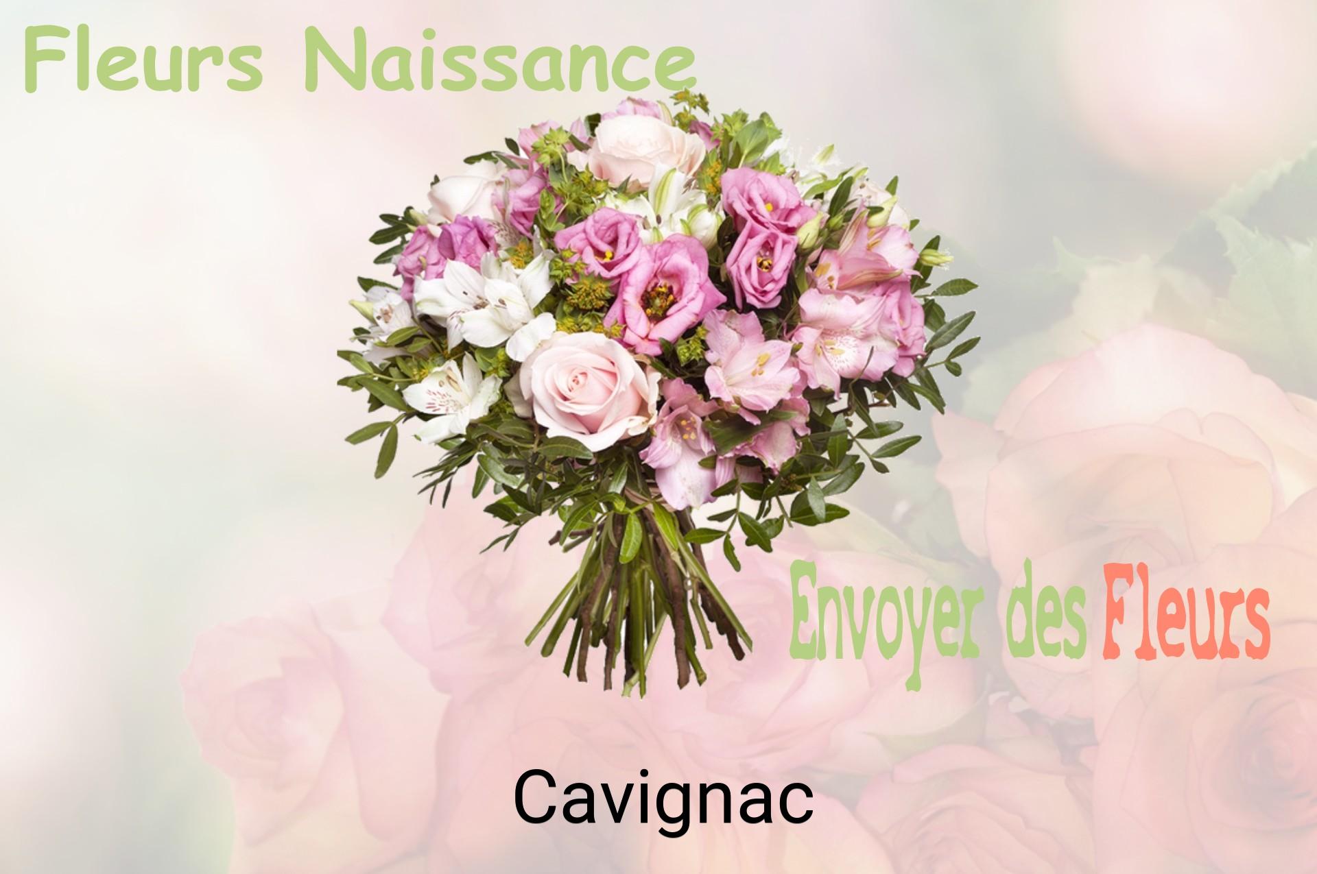 Bouquet de fleurs de naissance livré à Cavignac